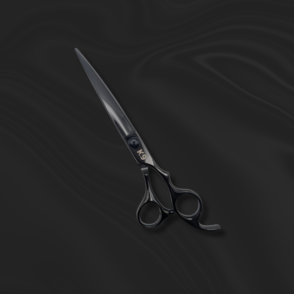 7" Black 440C Steel K9 Curve Scissor
